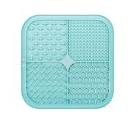 Licky Mats for Dogs - Slow Feeder Silicone Lick Mat with Suction Cups, Anti-Choking Puzzle Licker for Anxiety Relief, Easy to Clean Dog Lick Pad (blue-green)