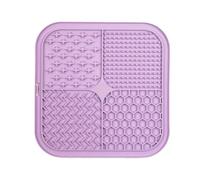 Licky Mats for Dogs - Slow Feeder Silicone Lick Mat with Suction Cups, Anti-Choking Puzzle Licker for Anxiety Relief, Easy to Clean Dog Lick Pad (Purple)