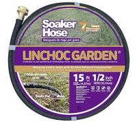 LICNCHOC GARDEN Soaker Hose 15 ft,1/2 INCH Flexible Durable Garden Hose for Efficient Watering, Leak-Proof Design 100% Recycled Rubber,Ideal for Lawns,Gardens & Flower Beds