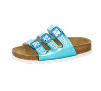 Lico Bioline Trendy Low-Top Slippers, Turquoise (Tuerkis/Weiss Tuerkis/Weiss), 11.5 UK Child