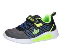 Lico Boy's Blinky Sneaker, Black Grey Lemon, 10.5 UK Child