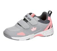Lico Boys Girls Peyton V Indoor Trainers, Grey/Pink, 24 EU, Grey/Pink, 7 UK Child