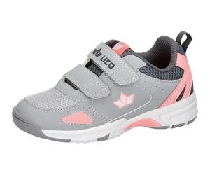 Lico Boy's Girl's Peyton V Indoor Trainers, Grey/Pink, 7 UK Child