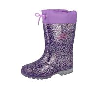 Lico Boys Powerlight W Blinky Wellington Boots, Purple pink silver, 1 UK