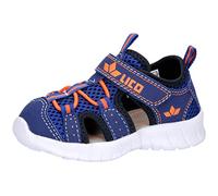 Lico Boy's Unisex Kids Melis VS First Walking Shoes, Blue/Orange, 4.5 UK Child