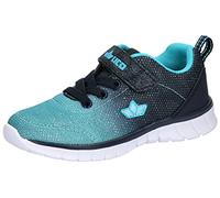 Lico Girls' Alenia VS Trainers, Navy Turquoise, 10 UK Child