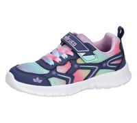 Lico Girls' Alenia VS Trainers, Navy Turquoise Purple, 4 UK
