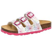 Lico Girl's Bioline Flower Kids Mules, Bright White, 2 UK