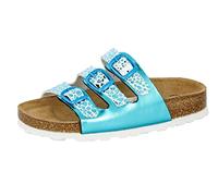 Lico Girl's Bioline Trendy Low Top Slippers, Turquoise Tuerkis White, 2.5 UK