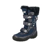 Lico Girls Mary V Snow Boots, Navy silver, 11 UK