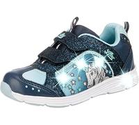 Lico Girl's Unicorn V Blinky Sneaker, Navy Turquoise, 12 UK