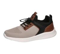 Lico Men's Amaru Sneaker, Beige Brown Black, 4.5 UK