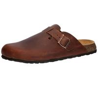 Lico Men's Bioline Clog Leather Mules, Cognac, 7 UK