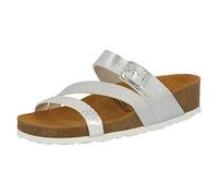 Lico Women's Natural Glitter Mules, Silver (Silber Silber), 5 UK