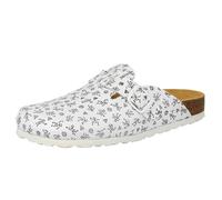 Lico Women's Bioline Clog Print, White (Weiss/Grau Weiss/Grau), 3.5 UK