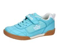 Lico Bernie V Indoor Trainers, Turquoise, White, 3 UK