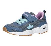 Lico Unisex Children's Bronte VS Indoor Trainers, Grey, Purple, Turquoise, 14 UK