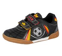 Lico Unisex Children's Nikos V Multisport Indoor Shoes, Black red Gold, 3 UK