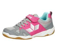 Lico Unisex Children's Sports Vs Indoor Trainers, Grey-Pink, 14 UK