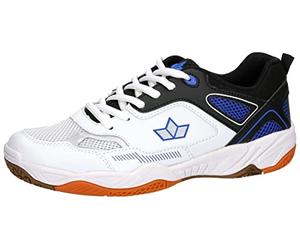 Lico Unisex Sprint Indoor Court Shoe, Weiss/Schwarz/Blau, 3 UK