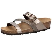 Lico Women Natural Glitter Mules, Brown, 4 UK