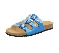 Lico Women's Bioline Flower Mules, Blue White, 6 UK