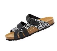 Lico Women's Bioline Lady Soft Mules, Black White, 4 UK