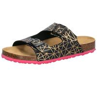 Lico Women's Bioline Man Mules, Black Gold, 6 UK