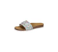 Lico Women's Bioline Solveig Mules, White/Colourful, 37 EU, Bright White, 5 UK