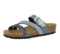 Lico Women's Natural Glitter Mules, Charcoal, 6 UK