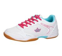 Lico Women's Speed Indoor Trainers, White, Pink, Turquoise, 5 UK