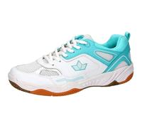 Lico Women's Sprint Indoor Trainers, White Turquoise, 6.5 UK