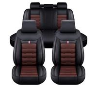 LICOME Car Seat Covers for Mitsubishi Outlander PHEV 2014-2021, 5-Seat Custom Full Set Leather Front Rear Car Seat Protector, All Weather Waterproof Seat Cover Accessories,D Black coffee
