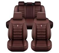 LICOME Car Seat Covers for Mitsubishi Outlander PHEV 2014-2021, 5-Seat Custom Full Set Leather Front Rear Car Seat Protector, All Weather Waterproof Seat Cover Accessories,E Coffee
