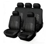LICOME Car Seat Covers Full Set for Mazda CX-30 2019 2020 2021 2022 2023 2024 2025, Front and Rear Seat Covers, Breathable Non-Slip Comfortable Seat Cushions, Interior Accessories,A Black