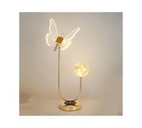 LICONG-2020 Bedside Lamps Butterfly Bedside Lamp Table Modern Elegant Living Room Bedroom 3 Way Dimmable Multi Colour(Gold)