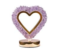 LICONG-2020 Table Lamp Atmosphere Lamp Crystal Broken Stone Night Bedroom Bedside Table Amethyst Small
