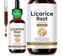 Licorice Root Nutrient Solution Drops 60ml, Supports Digestion and Gut Health, Improves Snoring