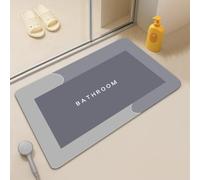LICOZYVE Diatomite Bath Mat,Non-Slip Anti Mould Bathroom,Diatom Mud Absorbent Mat,60 * 40 cm rectangle Bedroom & Kitchen Rug,Qucik-Drying 4 Layer thickened doormat.