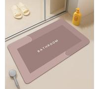 LICOZYVE Diatomite Bath Mat,Non-Slip Anti Mould Bathroom,Diatom Mud Absorbent Mat,60 * 40 cm rectangle Bedroom & Kitchen Rug,Qucik-Drying 4 Layer thickened doormat.