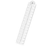 LICQIC 1 Pcs Folding Ruler, Fold Up Ruler 30cm, Foldable Plastic Rulerfor for School, Office, Student, Kids, Teacher (Transparent)