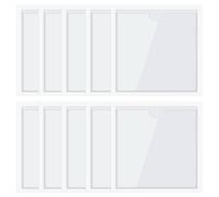 LICQIC 10 Pcs Square Car License Holder, Parking Permit Holder Suitable for Most Cars Windshields