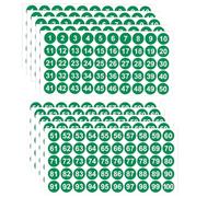LICQIC 10 Sheets Self Adhesive Number Stickers, 5 Sets of 1-100 Number Sticker for Sorting, Organizing, Storage Boxes, Lockers, Office&School Supplies, 1 inch