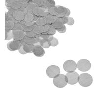 LICQIC 100 Pcs Stainless Steel Smoking Pipe Filter Screen, 15mm Stainless Steel Pipe Screen Filters for Pipe, Rig,Bong Gauze Ash Catcher