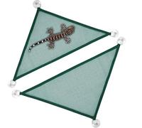 LICQIC 2 Packs Mesh Reptile Hammocks, Lizard ammock, Gecko Vivarium Hammock for Iguanas, Anoles, Geckos, Snakes, Chameleon (Green, L)