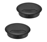 LICQIC 2 Pcs 60 mm Desk Cable Grommets, Round Desk Cable Hole Cover, Computer Desk Cable Hole Caps, for Desktop Cable Organizer