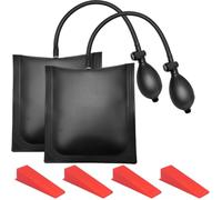 LICQIC 2 PCS Air Wedge Up Bag, Air Wedge Heavy Duty, for Home and Auto Use, Easy and Safe to Use with 4 Plastic Wedges
