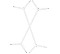 LICQIC 2 Pcs Bed Sheet Clips, Bed Sheet Holder, Bed Sheet Suspenders for Bedding, Keepers, Bedsheet Tie Downs (White, Long Type 2 Clips)