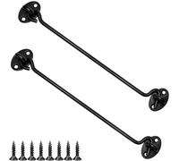 LICQIC 2 Pcs Cabin Hook, Gate Latch Hook, Stainless Steel Eye Latch for Garage, Shed Door, Window