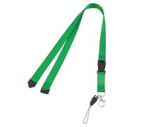 LICQIC 2 Pcs Neck Lanyard Strap, Lanyards for Neck with Safety Breakaway, for Holding a ID Card, Pass Card Badge, Keys or Cell Mobile Phone (Green)